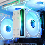 Qubit RTX 3050 Ryzen 5 5500 Gaming PC - WHITE