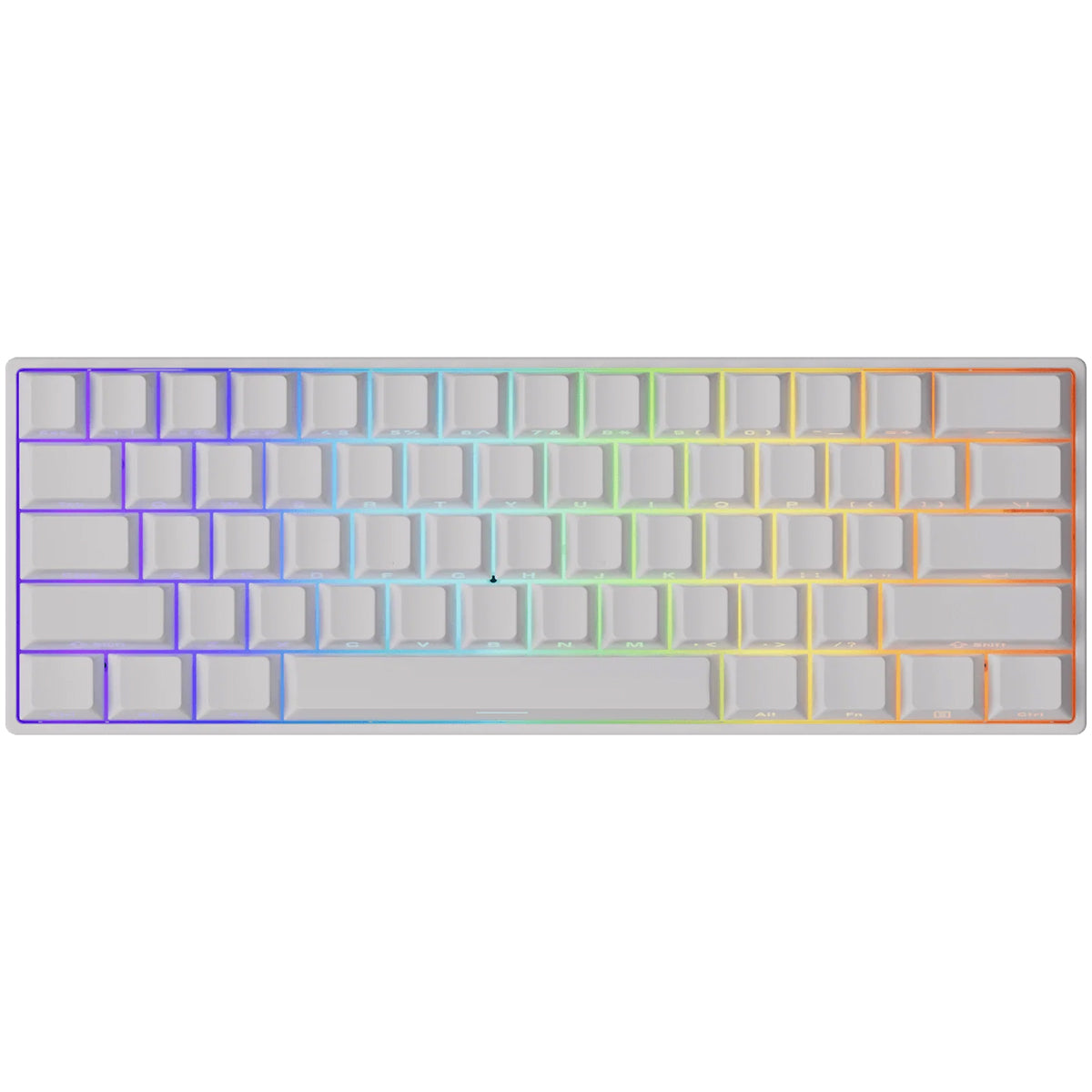 Akko Monsgeek Fun60 Pro 60% Wireless Hall-Effect Gaming Keyboard White - Glare Magnetic Switch
