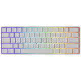 Akko Monsgeek Fun60 Pro 60% Wireless Hall-Effect Gaming Keyboard White - Glare Magnetic Switch