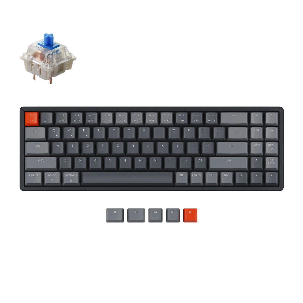 Keychron K14 70% RGB Wireless Mechanical Keyboard - G Pro Blue Switch