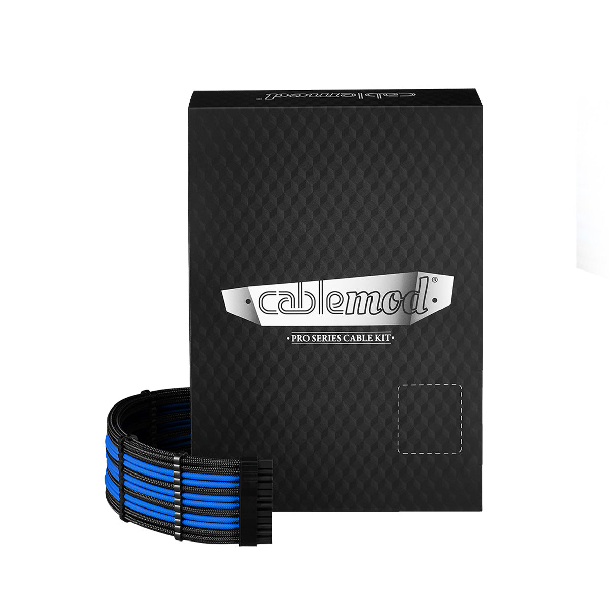 CableMod PRO ModMesh 12VHPWR C-Series RMi  RMx Sleeved Full Cable Kit - Black/Blue