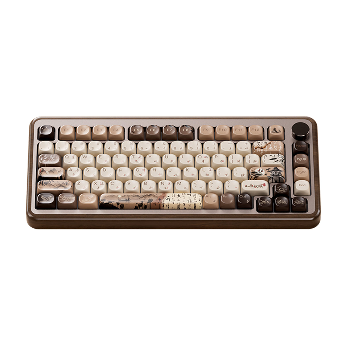 Akko MU02 Mountain Seclusion 75% RGB Wireless Mechanical Keyboard - Rosewood Switch