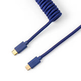 Keychron Coiled Aviator USB Type-C Cable - Blue