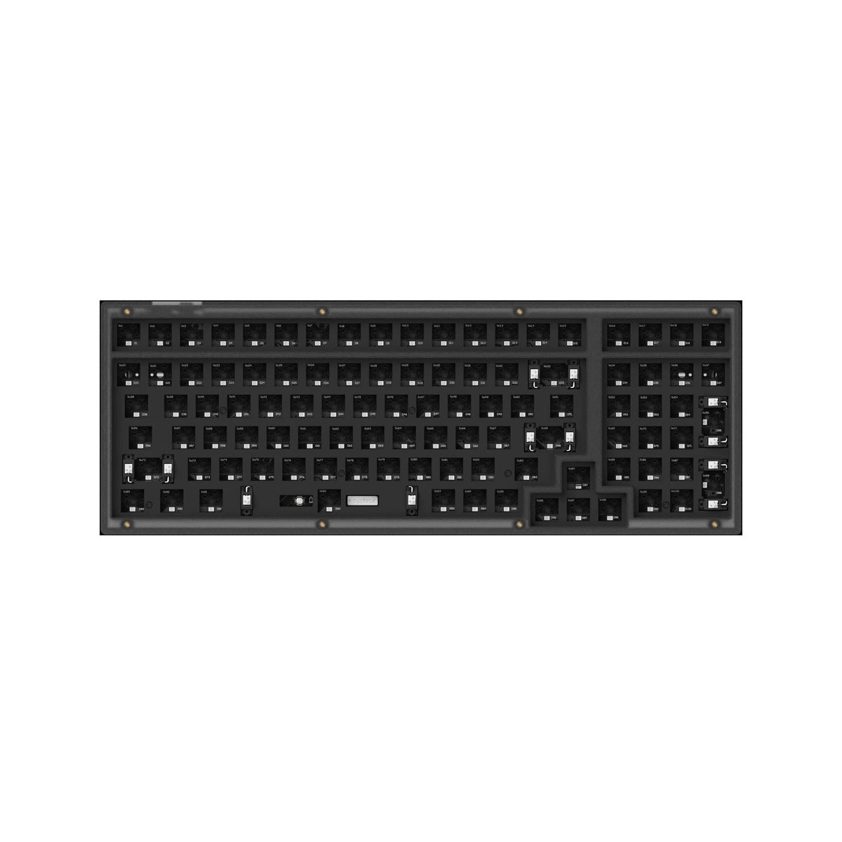 Keychron V5 Knob 96% RGB Frosted Black Mechanical Keyboard - K Pro Brown Switch