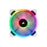 Corsair LL120 RGB 120mm Dual Light Loop RGB LED PWM Fan - White Single Pack