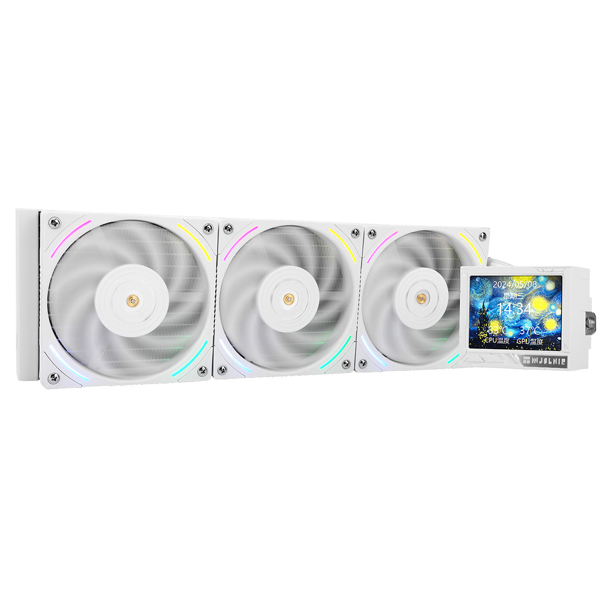 Thermalright Mjolnir Vision 360 ARGB White 360mm LCD AIO Liquid CPU Cooler - BULK