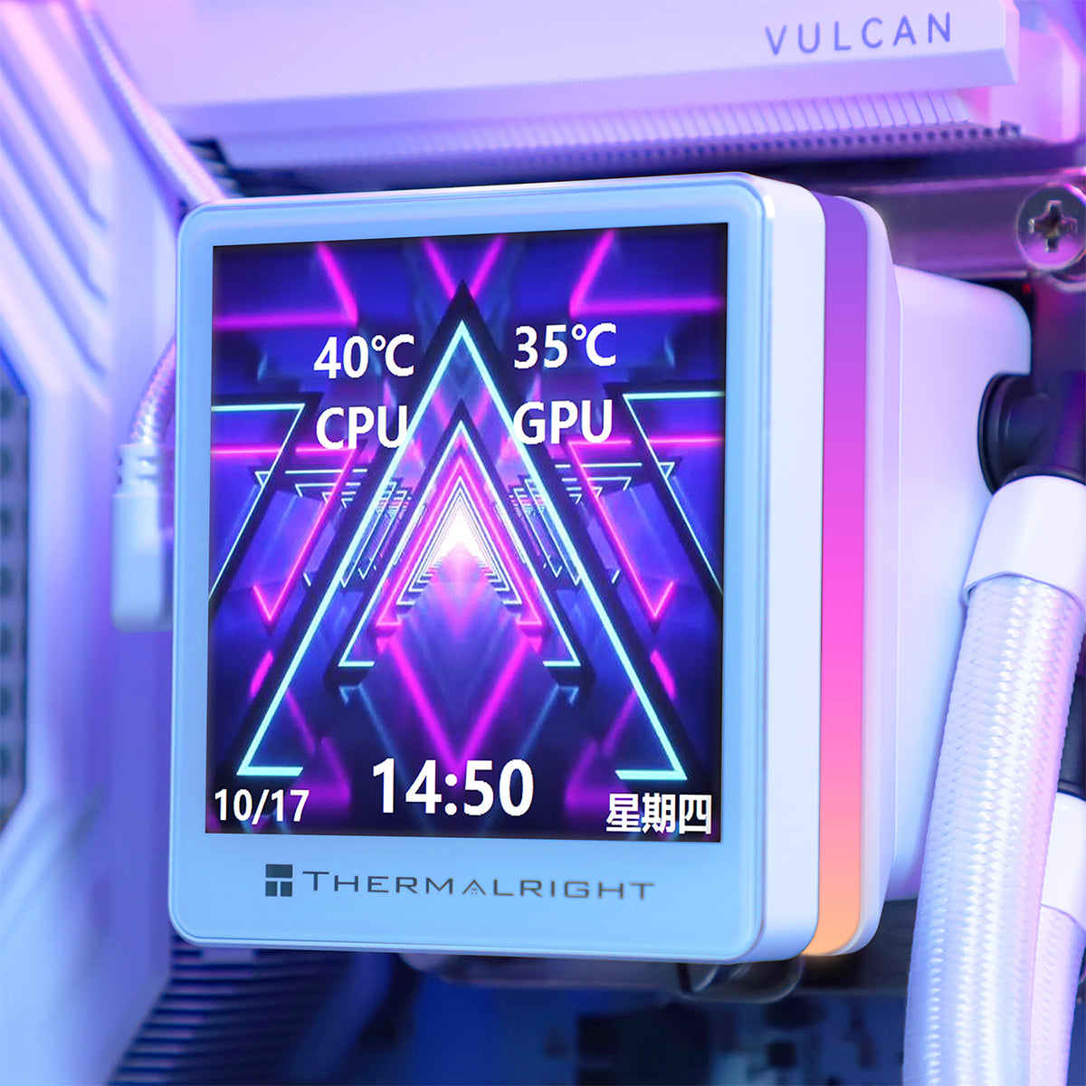 Thermalright Grand Vision 360 ARGB White 360mm LCD AIO CPU Liquid Cooler