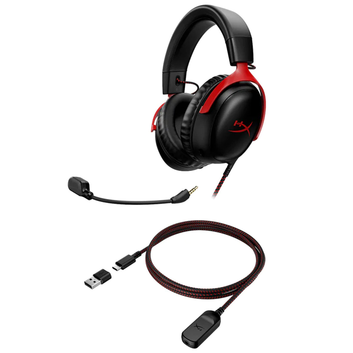 HyperX Cloud III Wired Gaming Headset - Black/Red