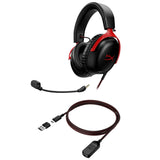 HyperX Cloud III Wired Gaming Headset - Black/Red