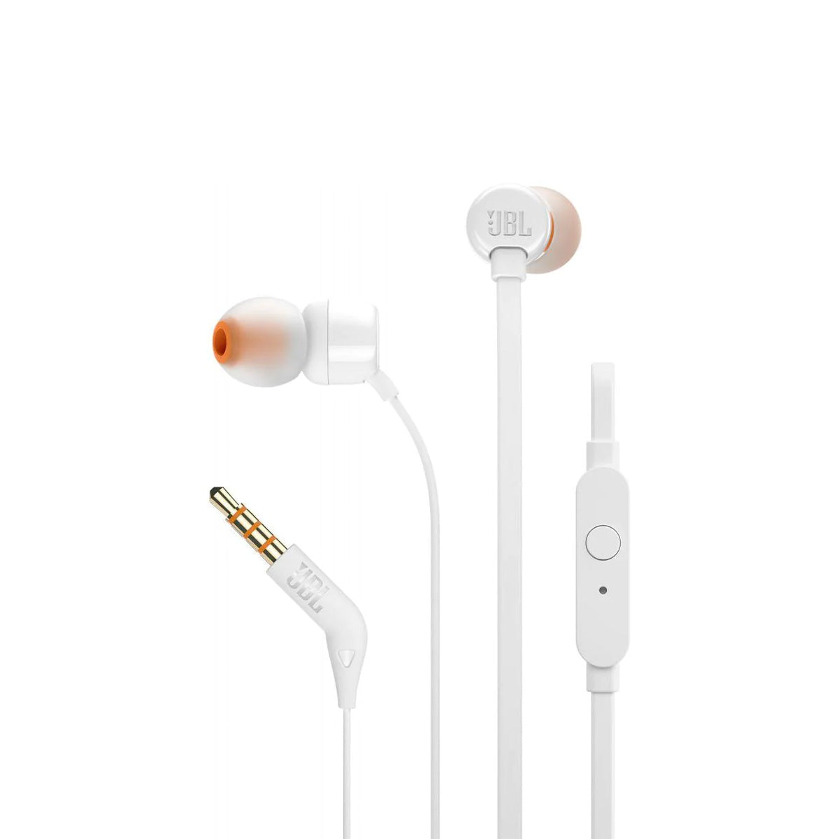 JBL Tune T110 Wired In-Ear Headphones - White