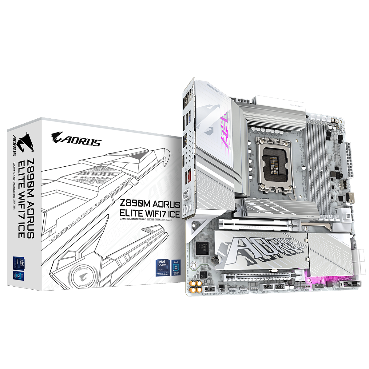 Gigabyte Z890M AORUS ELITE WIFI7 ICE mATX Motherboard