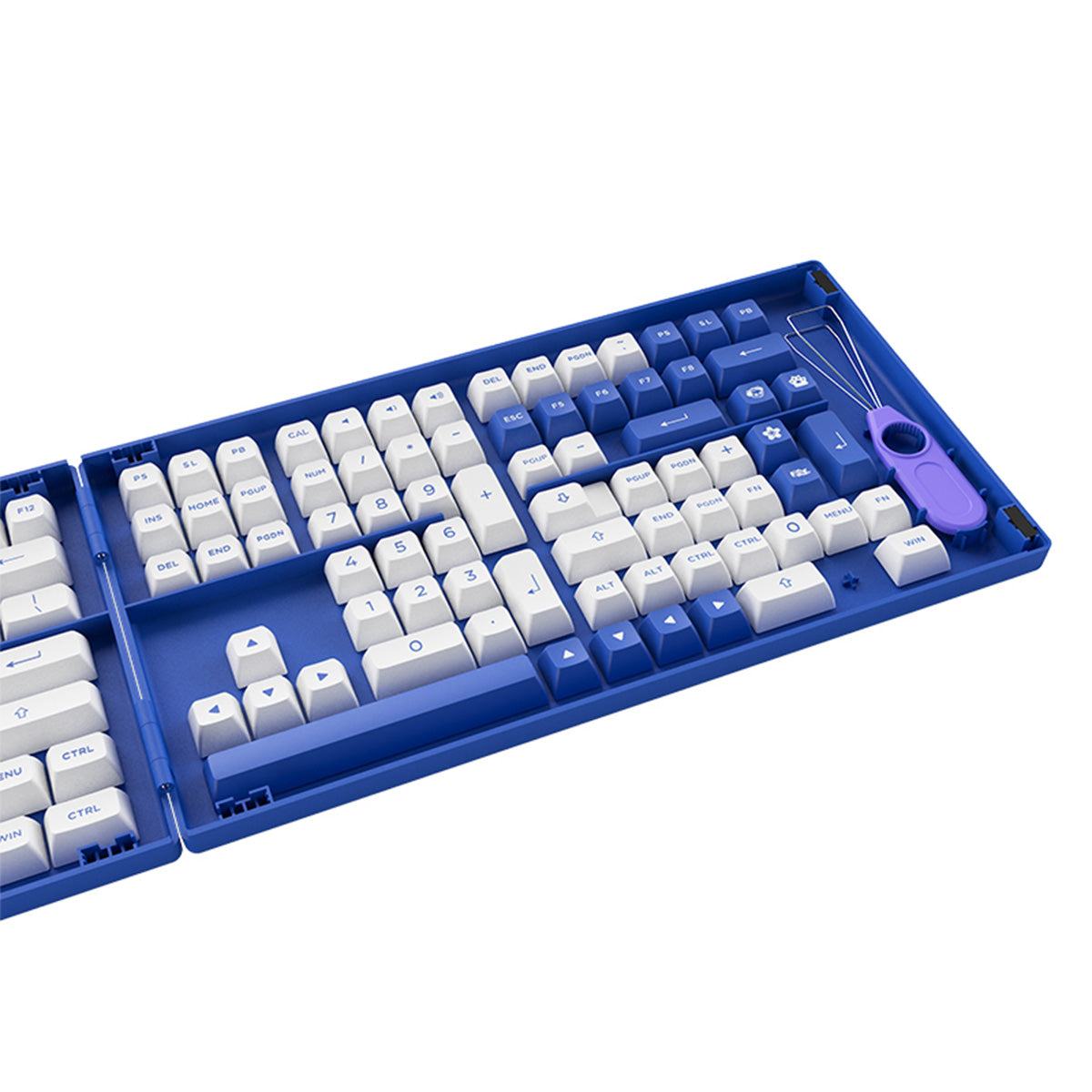 Akko Blue and White Fullset PBT Doubleshot ASA Profile 197 pcs Keycaps