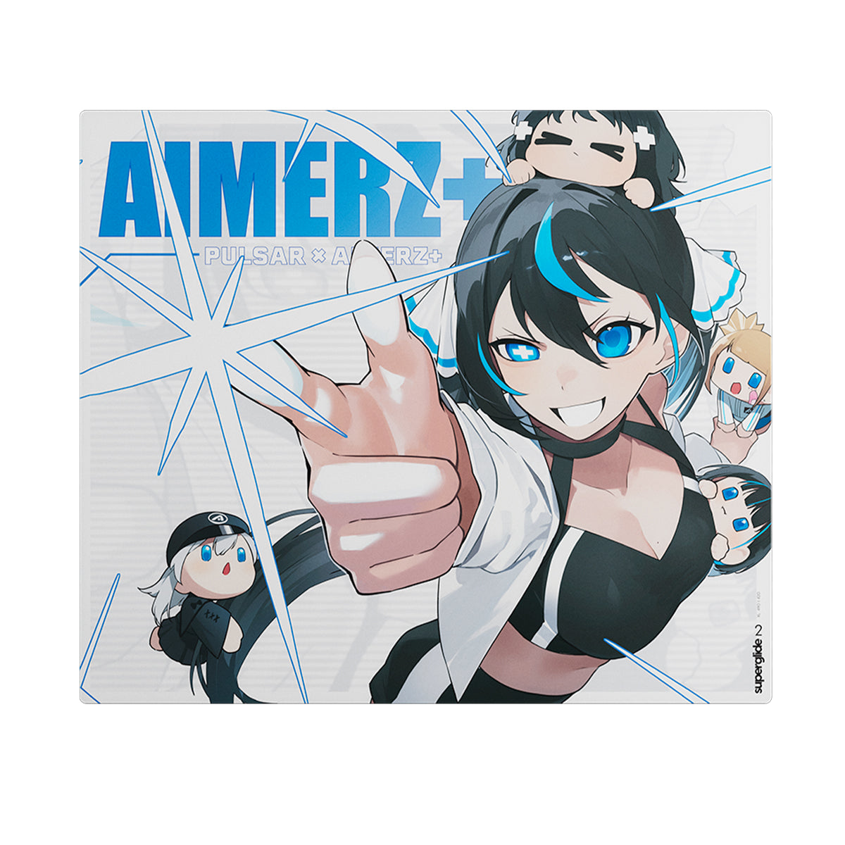 Pulsar Superglide Pad v2 Glass Mouse Pad XL - Aimerz+ Yui Edition