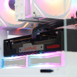 Qubit RR RX 9060 XT 8GB Ryzen 5 7500F Gaming PC - White