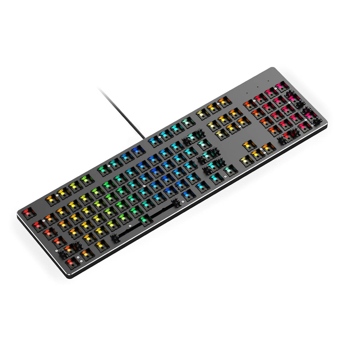 Glorious GMMK Full Size RGB Barebones Mechanical Keyboard - Black