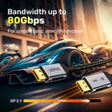 Unitek DisplayPort V2.1 Cable 4K@240Hz, 8K@120Hz, 16K@60Hz - 3m