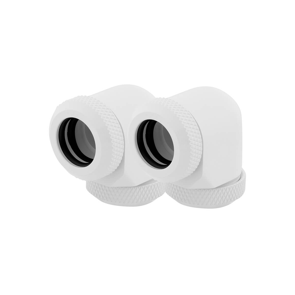 Corsair Hydro X Series XF Hardline 12mm 90° Angled Compression Twin Pack - White