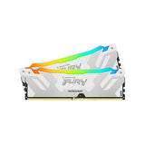 Kingston FURY Renegade RGB 32GB (2x16GB) DDR5-6400 CL32 Memory White (KF564C32RWAK2-32)