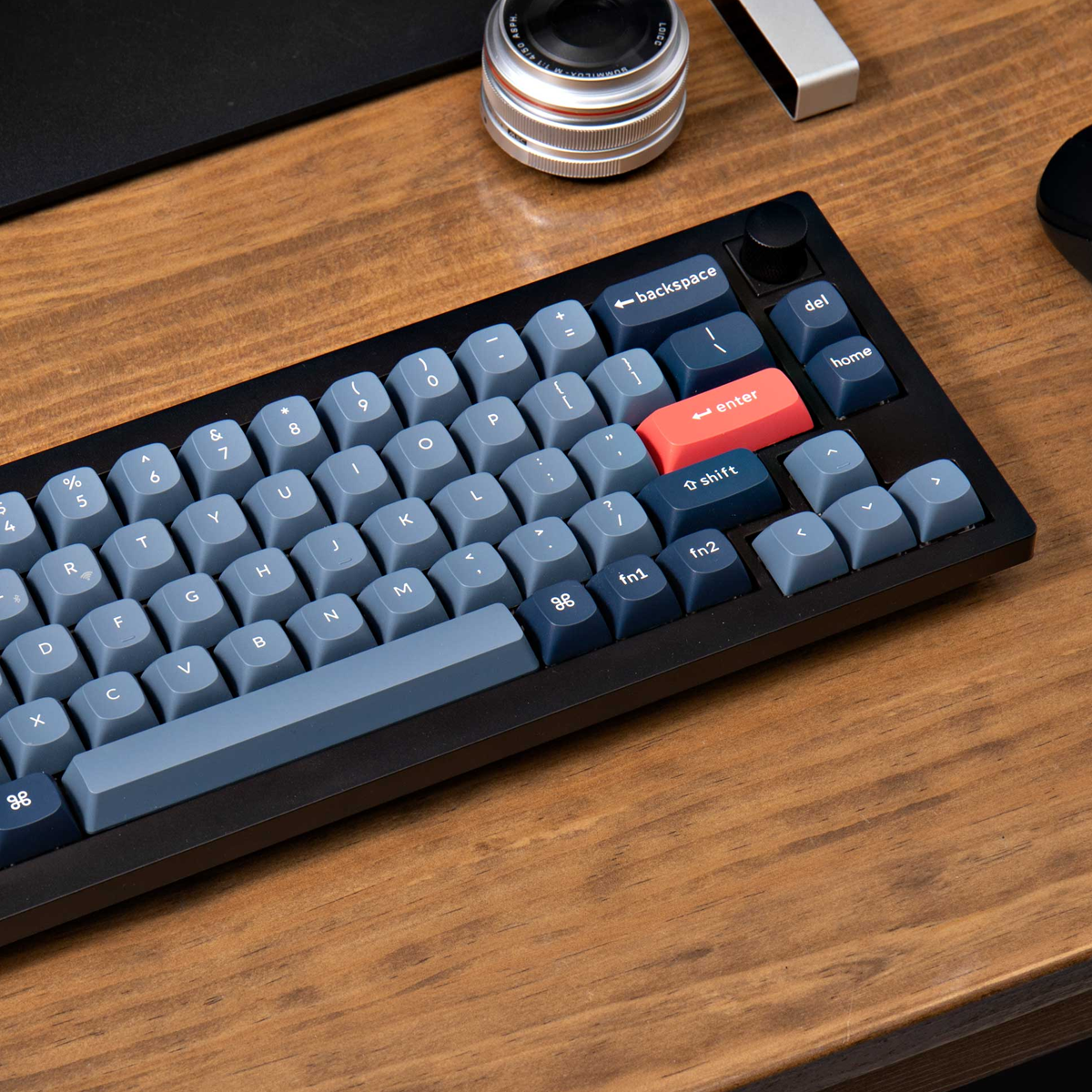 Keychron V2 Max 65% RGB Carbon Black Wireless Mechanical Keyboard - Jupiter Brown Switch