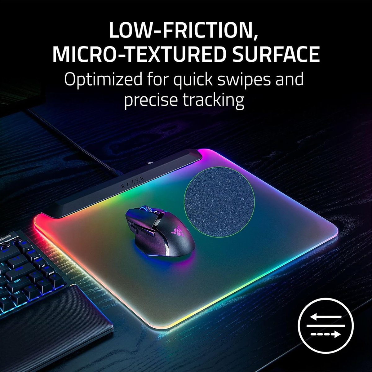 Razer Firefly v2 Pro Fully Illuminated RGB Gaming Mouse Mat