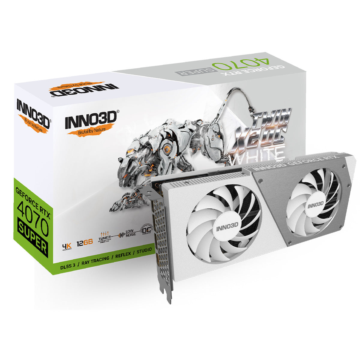 INNO3D GeForce RTX 4070 SUPER Twin X2 OC White 12GB Graphics Card