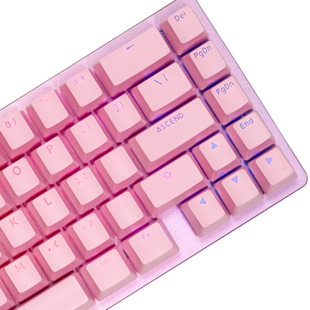 Glorious GMMK 2 Compact 65% RGB Custom Mechanical Keyboard Mako Tactile Switch - Pure Pink