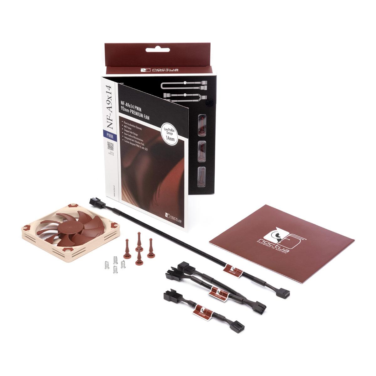 Noctua NF-A9X14 PWM 92x92x14mm  4-pin PWM  2200/1700rpm Max