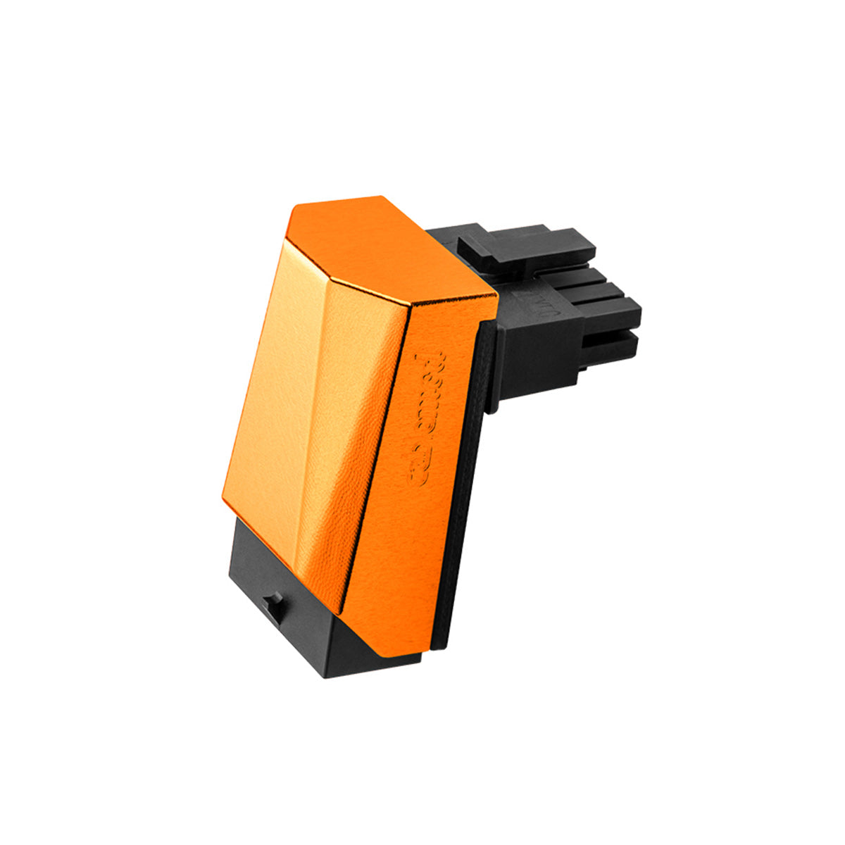 CableMod 12VHPWR 90 Degree Angled Adapter v1.1 - Variant A - Orange