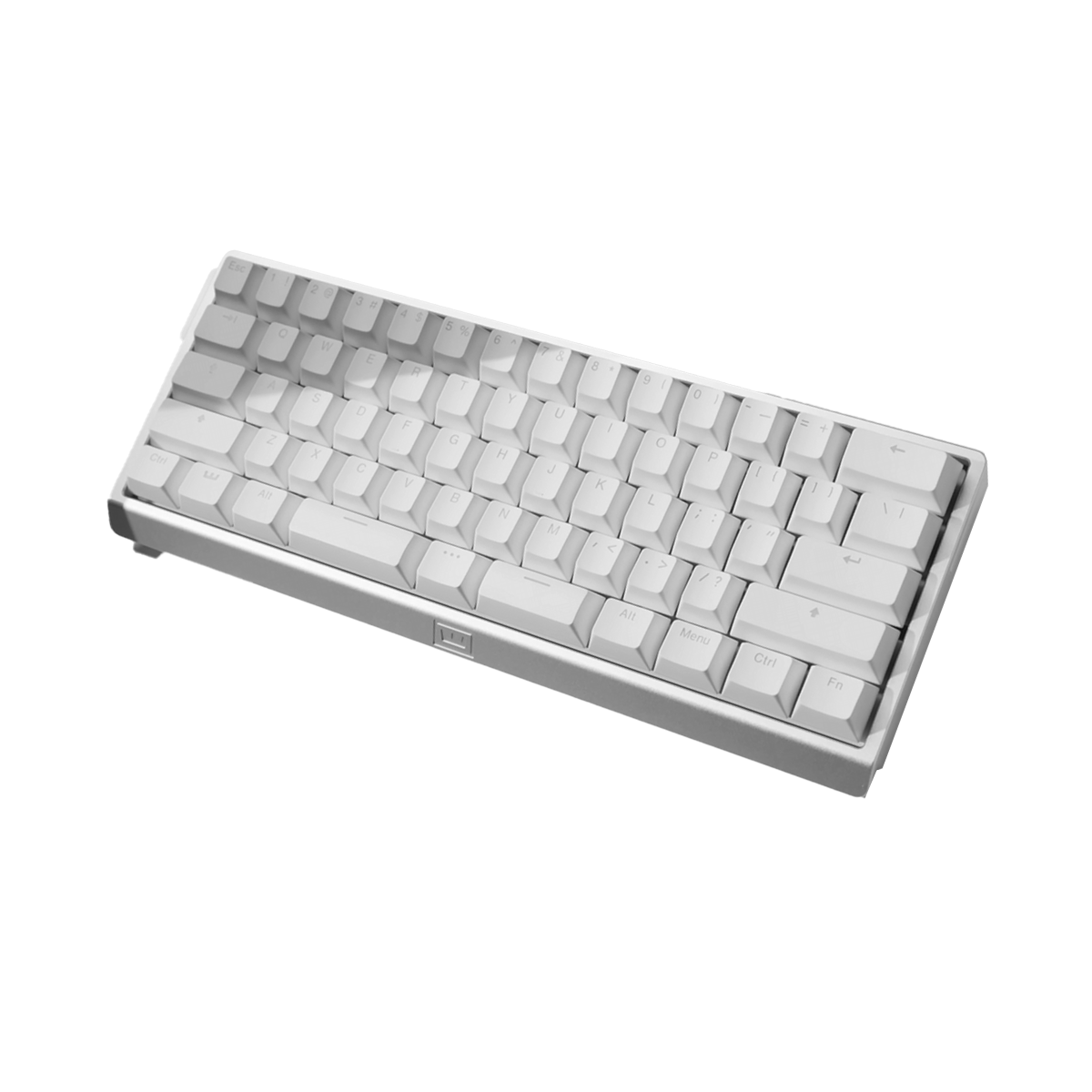 Wooting 60HE V2 60% Wired Aluminium Hall-Effect Gaming Keyboard Silver - Split Spacebar