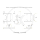 EKWB EK-UNI Pump Bracket (120mm Fan) Vertical