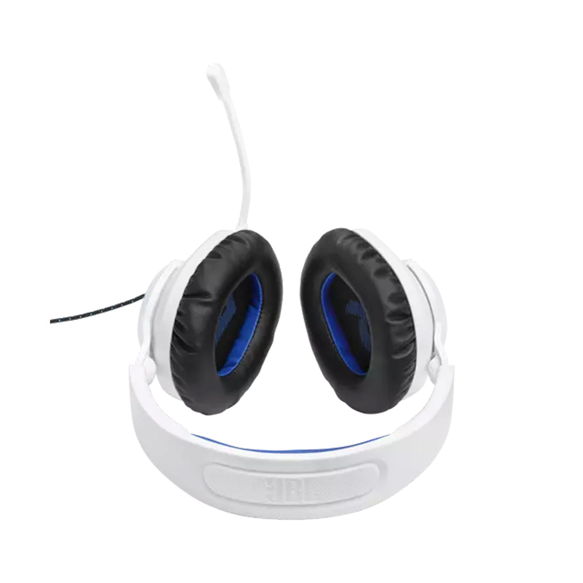 JBL Quantum 100P Wired Over-Ear Gaming Headset for Playstation - White Blue