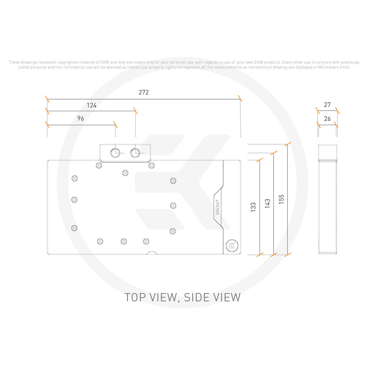 EKWB EK-Quantum Vector² AMP/Trinity RTX 4090 D-RGB - Nickel + Plexi