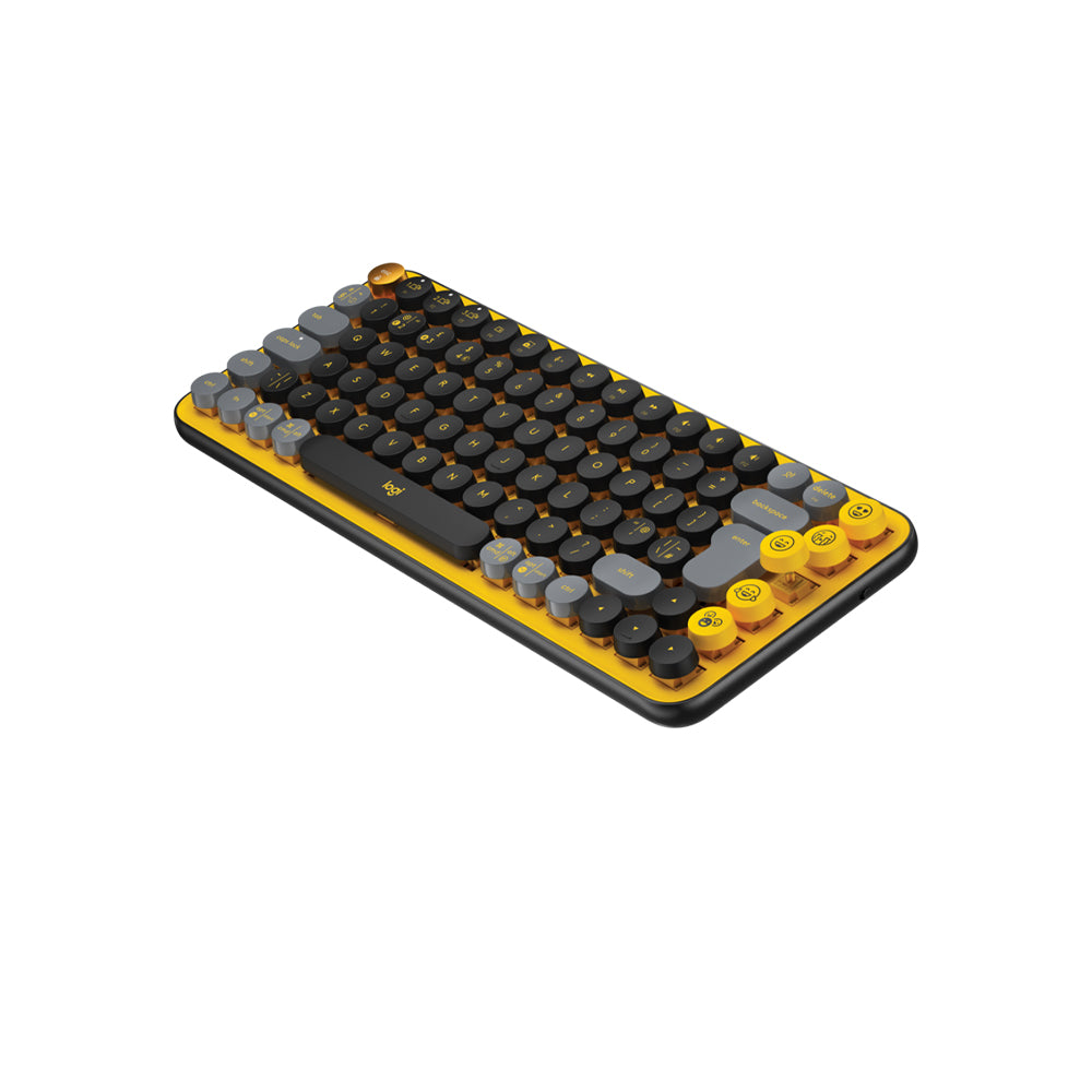 Logitech POP Keys Wireless Mechanical Keyboard With Emoji - Blast Yellow