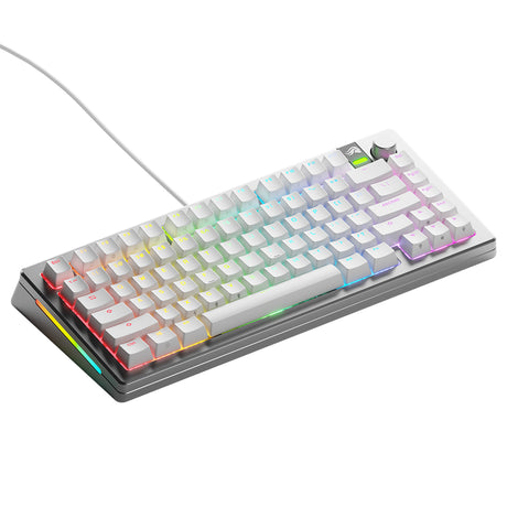 Glorious GMMK 3 Pro 75% Wired Mechanical Keyboard Fox Linear Switch - Silver