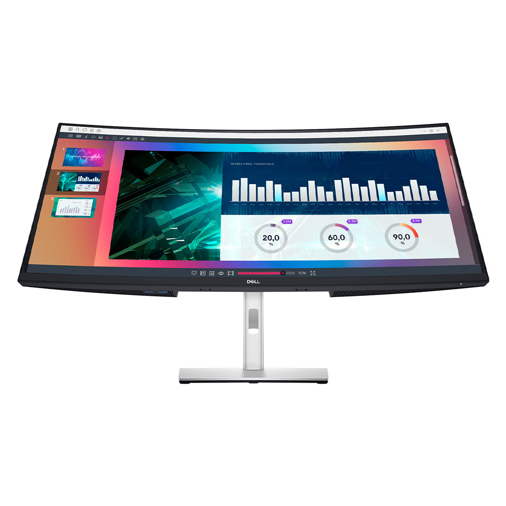 Dell P3421WM 34" 3440 x 1440 IPS Curved 8ms USB-C PD 65W Business Monitor