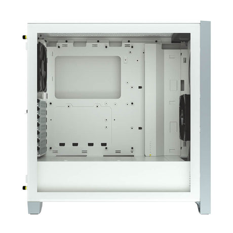 Corsair 4000D Tempered Glass Mid-Tower - White + Airflow Bamboo Front Panel