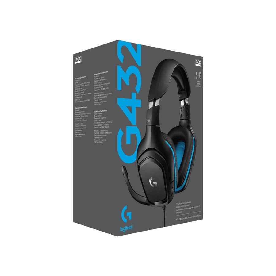 Logitech G432 Surround Sound Wired Gaming Headset