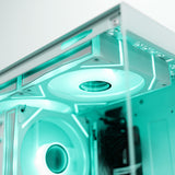 Qubit RR RX 7600 Ryzen 5 5500 Gaming PC - WHITE