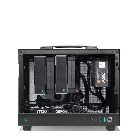 BunkerBox RTX 4060 Ti Ryzen 5 7500F Gaming PC - BLACK