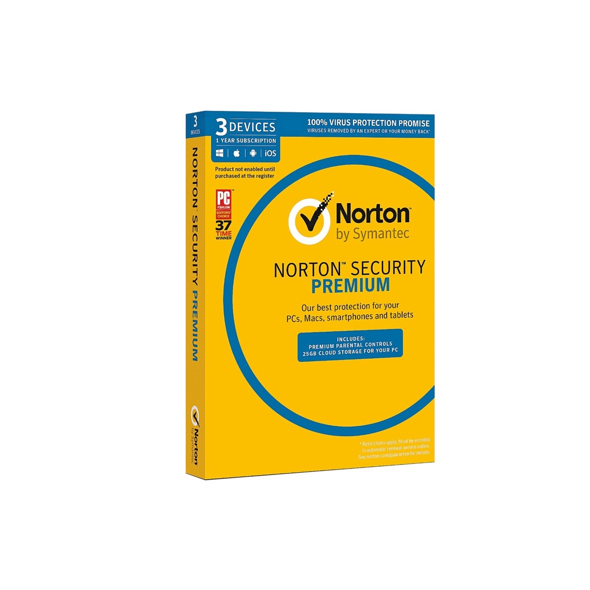 Symantec Norton Security Premium 3.0  3 Device  1 User  1Year (21353818)