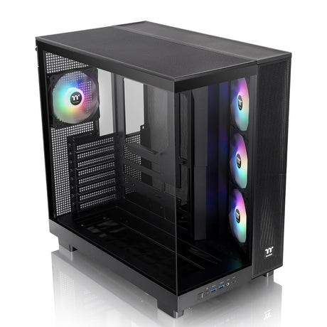 Thermaltake View 380 XL Tempered Glass ARGB Mid Tower Case Black Edition