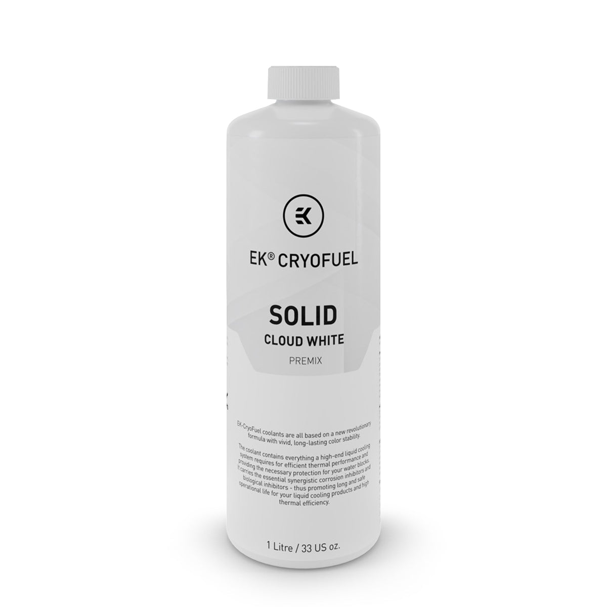 EKWB EK-CryoFuel Premix 1000mL Coolant - Solid Cloud White