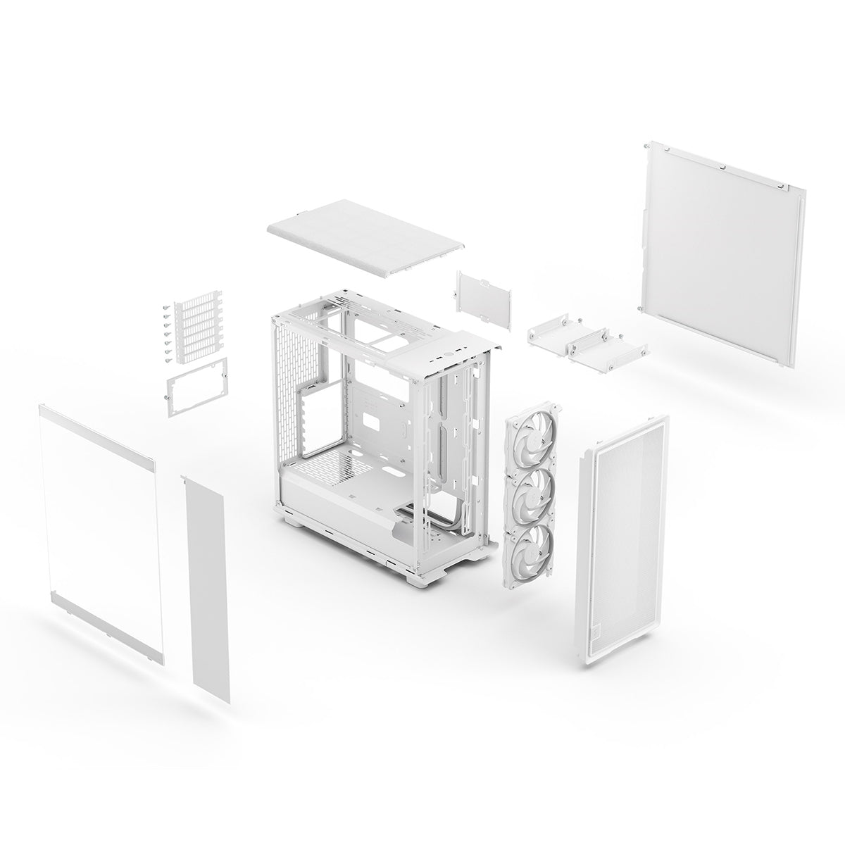 Fractal Design Epoch RGB ATX Mid Tower Case - White TG Clear