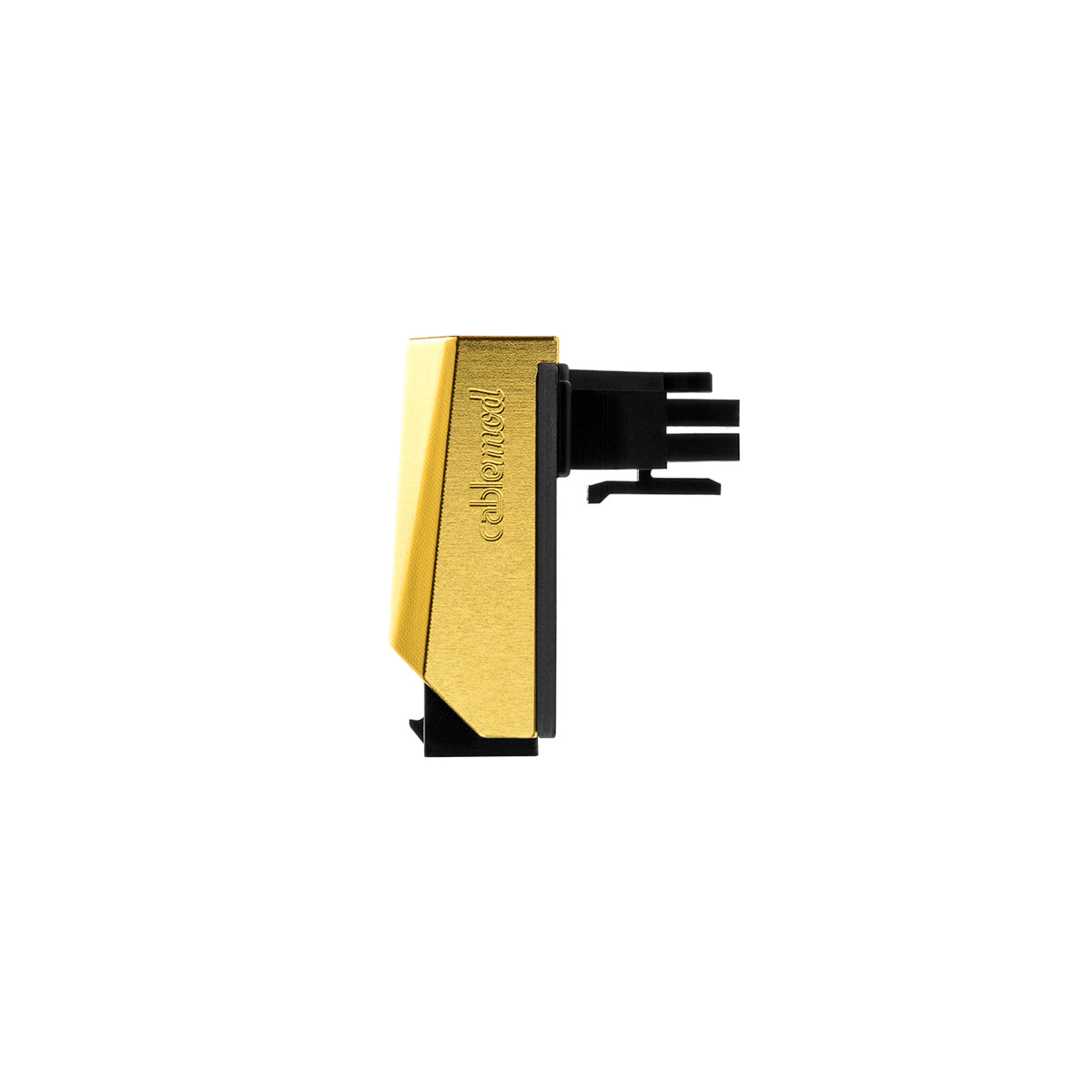 CableMod 12VHPWR 90 Degree Angled Adapter - Variant B - Gold