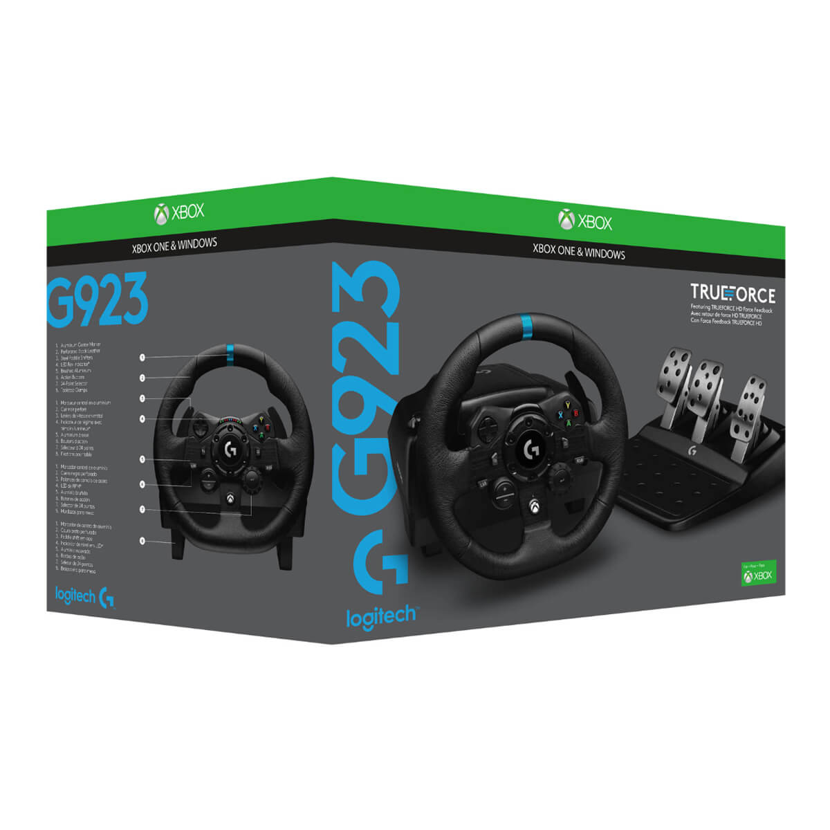 Logitech G923 TRUEFORCE Sim Racing Wheel for XB1 & PC