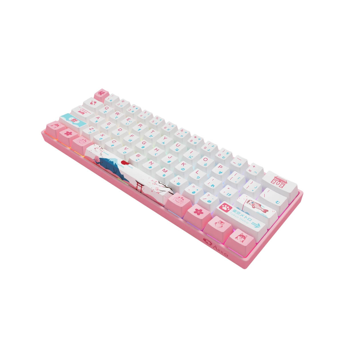 Akko 3061 Sakura R2 Wired Hot-Swappable Gateron Yellow