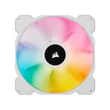 Corsair iCUE SP120 RGB ELITE White Performance 120mm PWM Fan - Quad Pack with Lighting Node