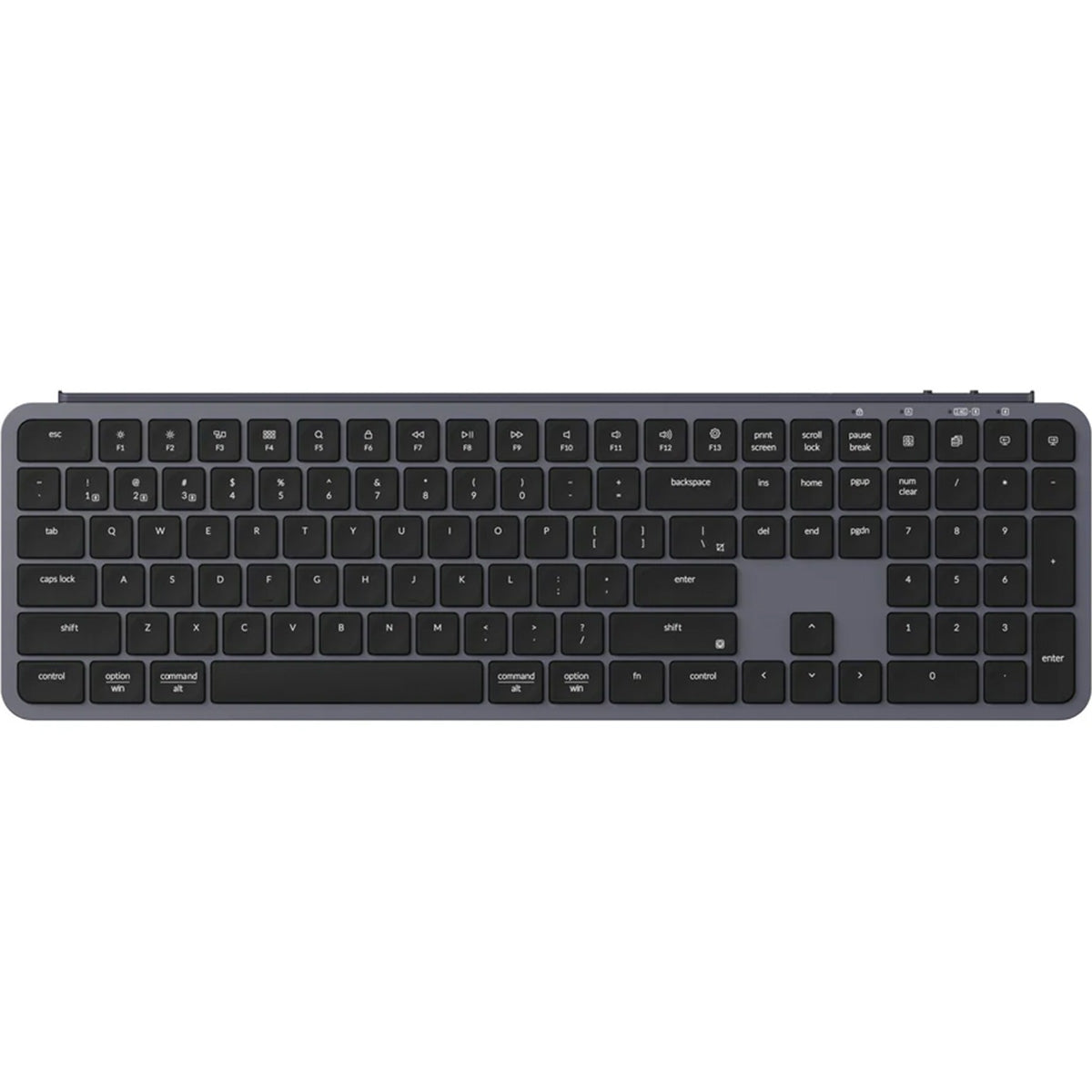 Keychron B6 Pro Full Sized Ultra-Slim Wireless Keyboard - Space Grey