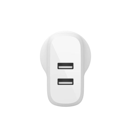 Belkin Dual USB-A 24W Wall Charger - White