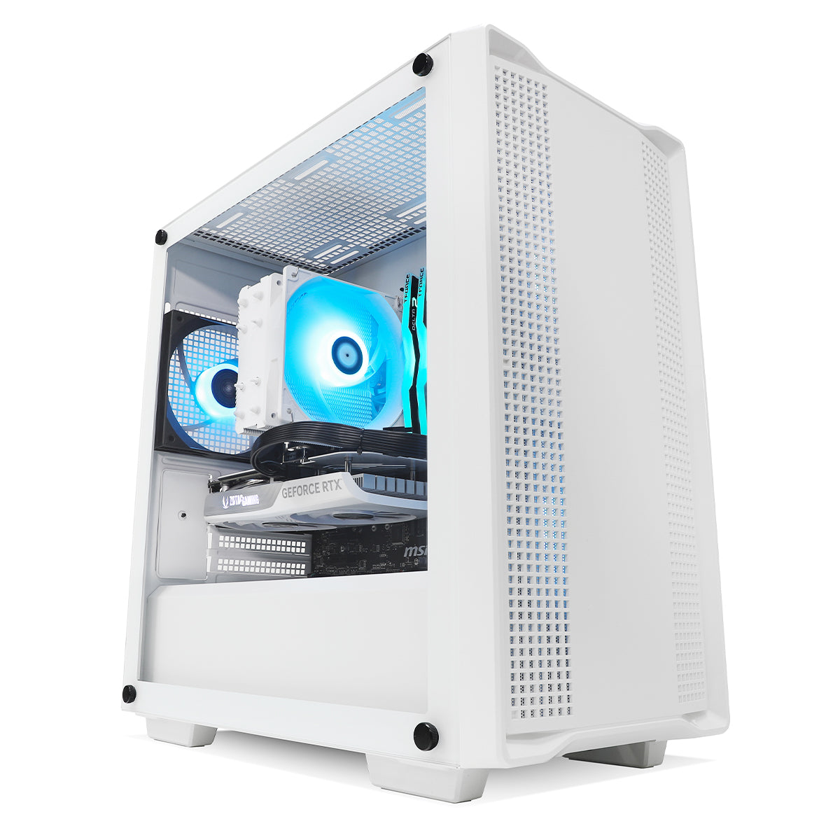 Jaeger RTX 4060 Ryzen 5600X Gaming PC White – Computer Lounge